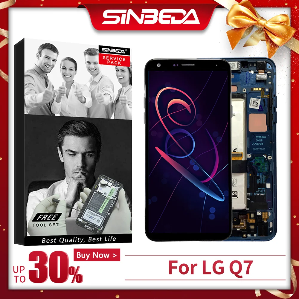 5 &quotдля LG Q7 Q610 ЖК дисплей дигитайзер сенсорный экран с рамкой для замена экрана