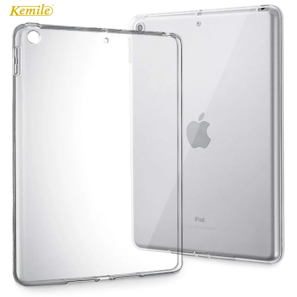 Чехол для iPad 7 10 2 2019 мягкий гибкий бампер прозрачный ТПУ резиновая задняя крышка