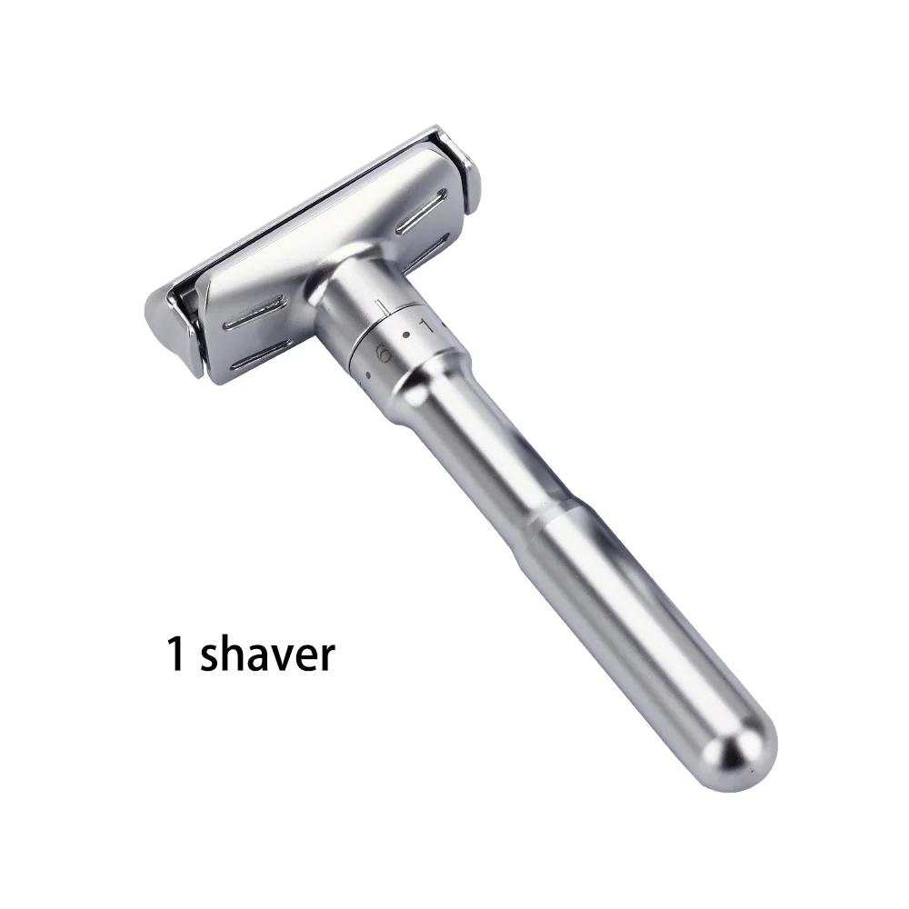 1 shaver Безопасная бритва для мужчин, парикмахерские прямые бритвы, мужские бритвенные лезвия для бритья лица, бритвенный станок с основанием, Сменные бритвенные лезвия - Цвет: 1 shaver