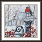 Птицы рождественское утро Снежный зимородок высшее качество наборы для вышивки крестом 14CT без печати шитье вышивка искусство ручной работы домашний декор