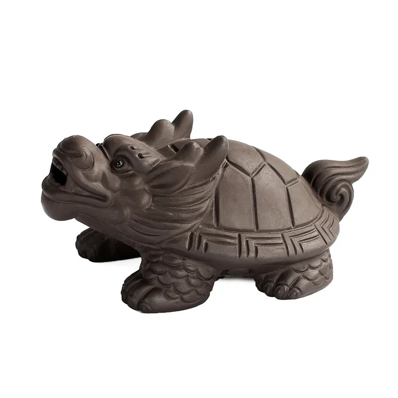 Фиолетовый Глиняный Дракон черепаха чай для домашних животных украшение дома