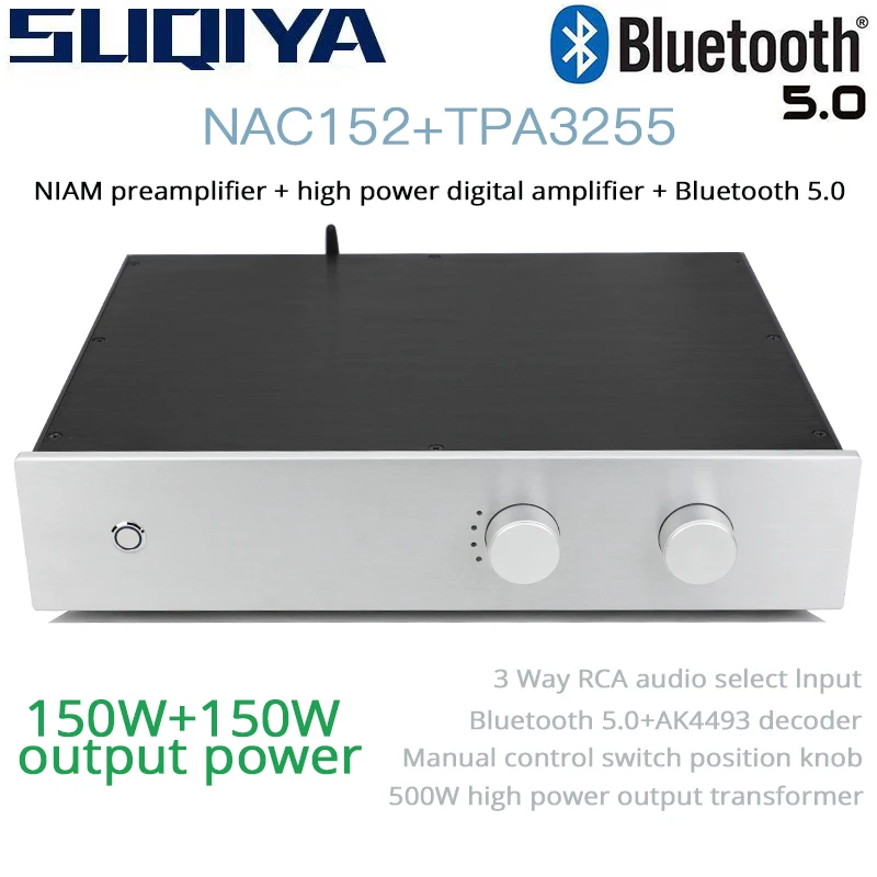 Цифровой усилитель высокой мощности NAC152 + TPA3255 150 Вт SUQIYA NAIM Bluetooth 5 0 AK4493 декодер