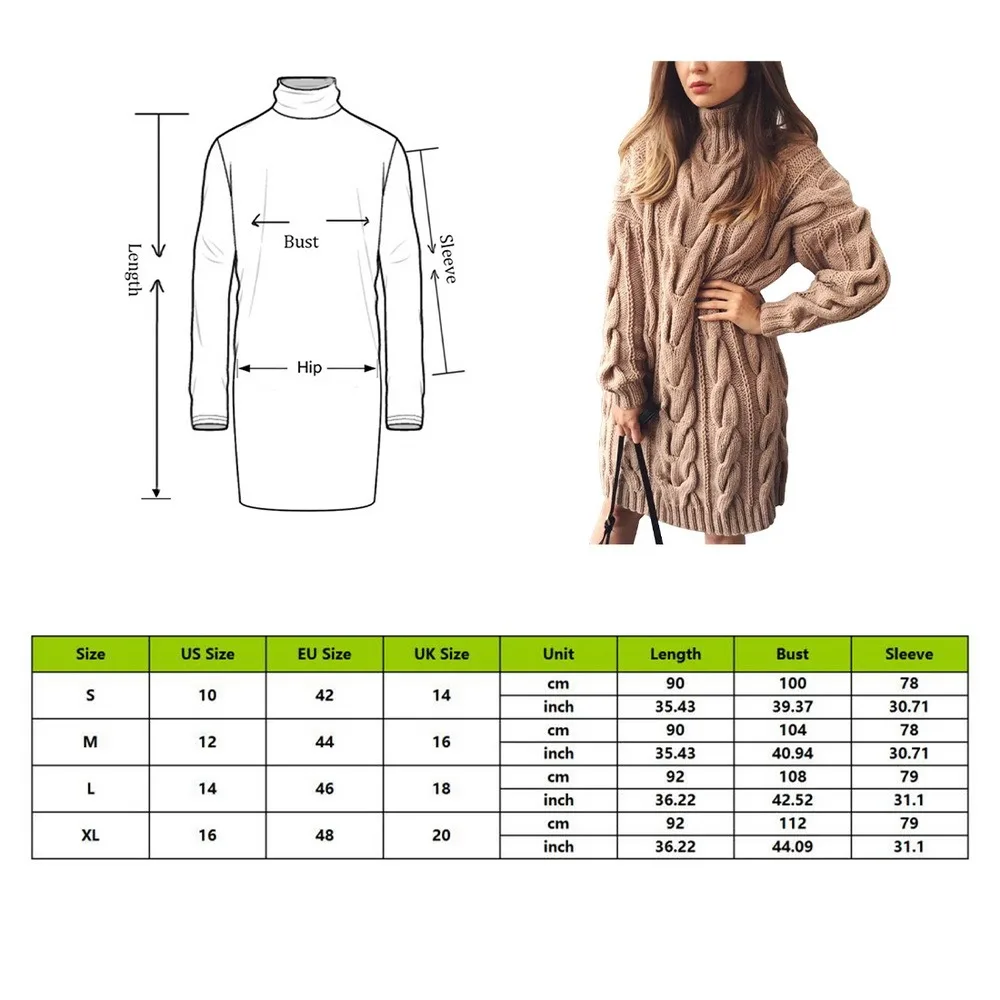 

Sweater Women Winter Soild Cotton Knited Slim Fit Pullover Sweaters Female High Collar Long Sleeve Autunm Long Sweaters Oversize