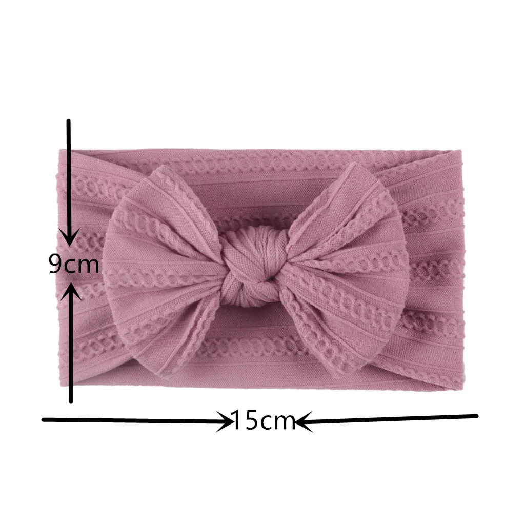 

0-2Y 1PC Super Elastic Newborn Infant Baby Girls Bow Headdress Stretch Hairband Headwear Elastic Head Bands Hair Accessories 4*