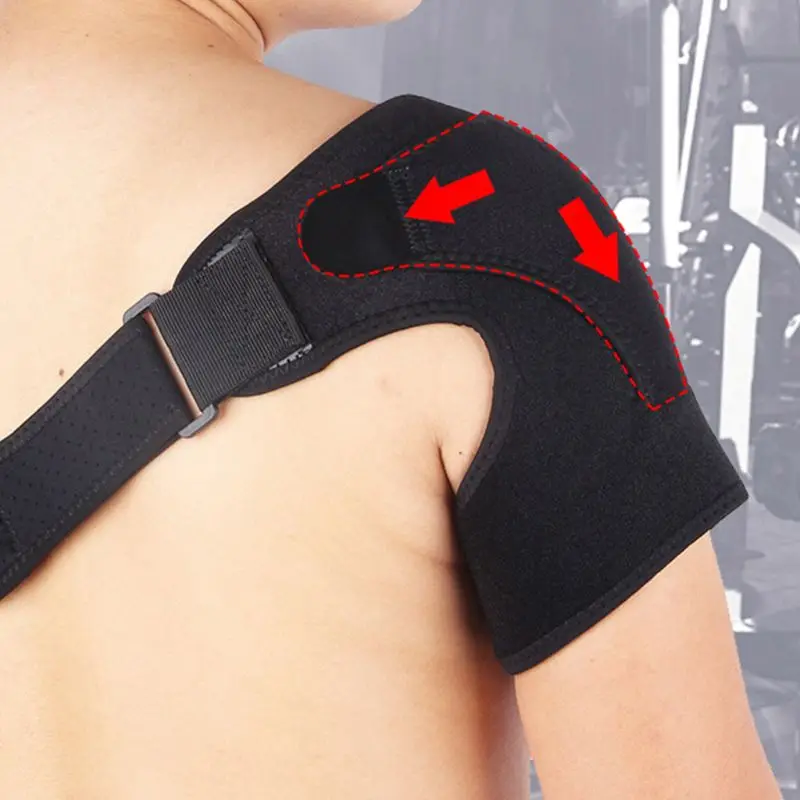 

Unisex Shoulder Brace SBR Strap Band Rotator Cuff Support Adjustable Belt Sleeve