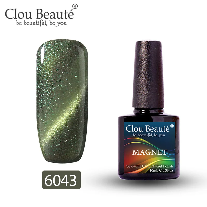 6043 Clou Beaute Гель-лак для кошачьих глаз 46 цветов маникюрный Декор гель лак для ногтей отмачиваемый лак для ногтей 10 мл Полупостоянный лак для ногтей - Цвет: 6043