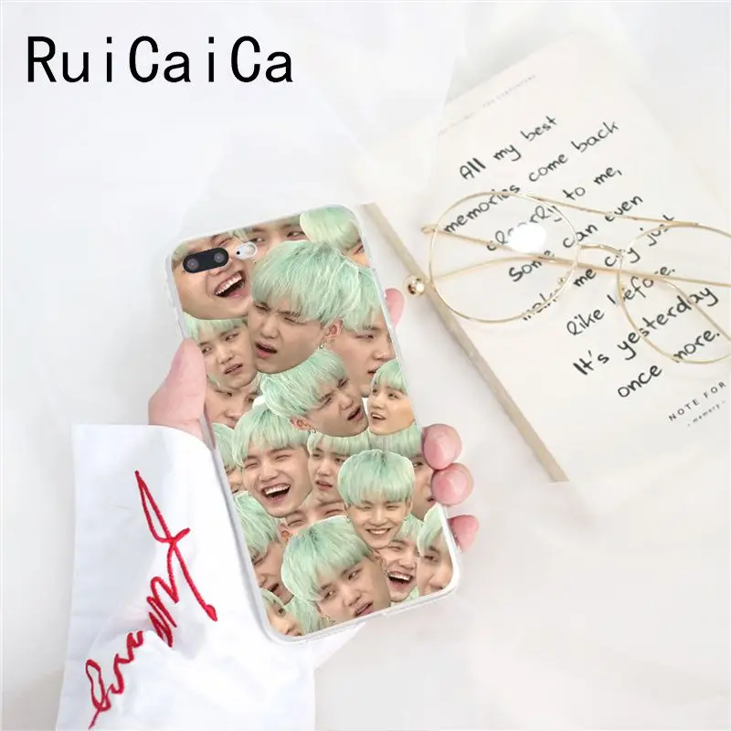 A8 Ruicaica KPOP корейские мальчики Jimin Suga RM Роскошный Уникальный Дизайн чехол для телефона для iPhone 8 7 6 6S Plus X XS MAX 5 5S SE XR 10 - Цвет: A8