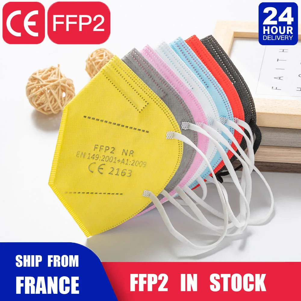 

1-100Pieces Face Masks fpp2 Approved europe ffp2 mask ffp2mask ce kn95 masks ffp2reutilizable Black mask Mascarillas Mascara