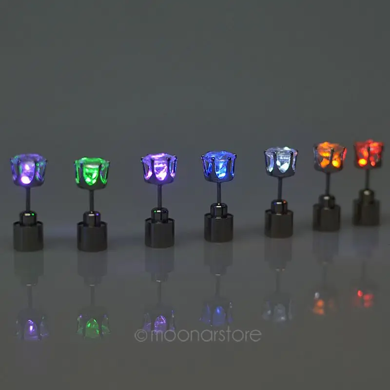 1 партия/уп. унисекс яркие панк Рок Корона светящиеся Кристаллы Стразы Magne Brincos