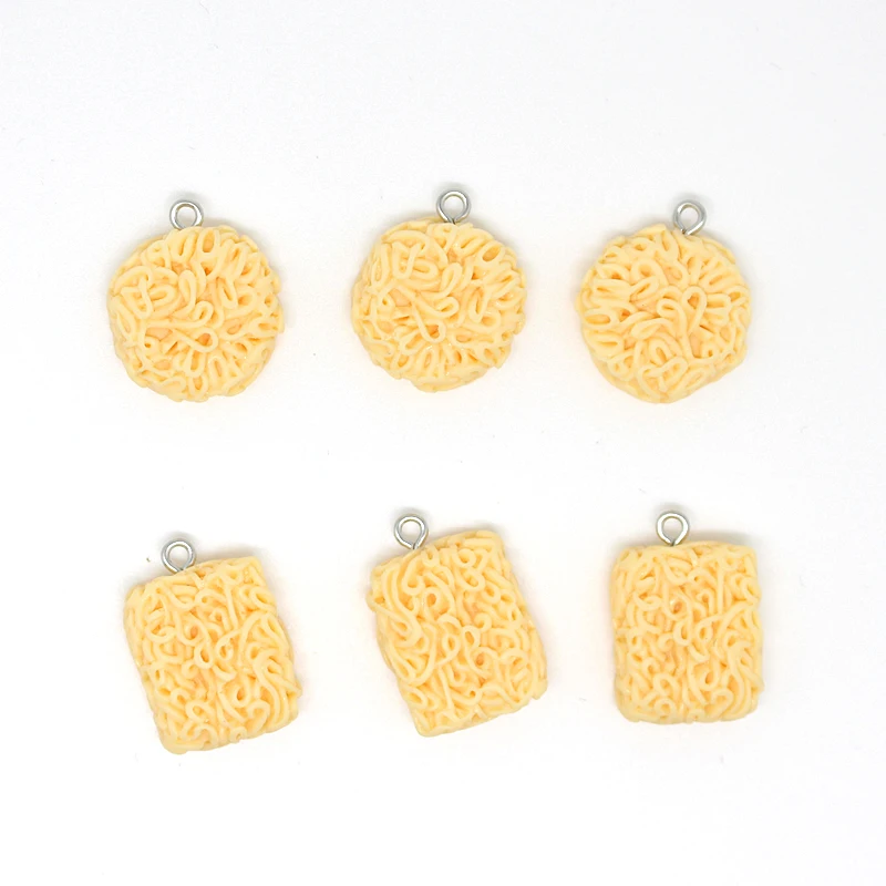 Симпатичные Круглые Подвески в виде лапши полимерная серьга брелок для цепочки и