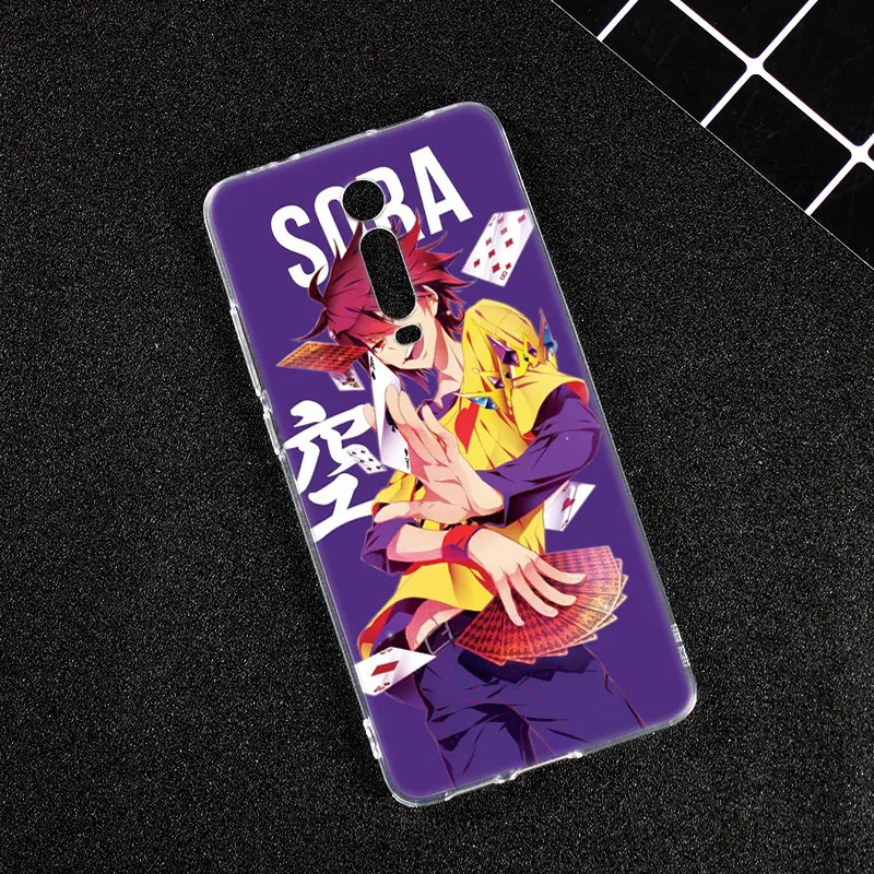 Hot Anime No Game Life Silicone Case for Xiaomi Mi 9T Pro CC9E 9 9SE 8 A3 A2 Lite A1 5X 6X Mix 3 2S Play Pocophone F1 Cover | Мобильные