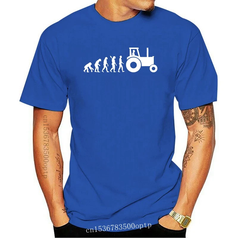 

New Farmer Evolution Funny Agriculture Tractor Farm Farming T-shirt hip hop funny tee, mens tee shirts 2021 fashion t shirt