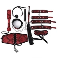 2021 bdsm kits plush sex bondage set handcuffs sex games whip gag nipple clamps sex toys bondage set juguetes sexul3s