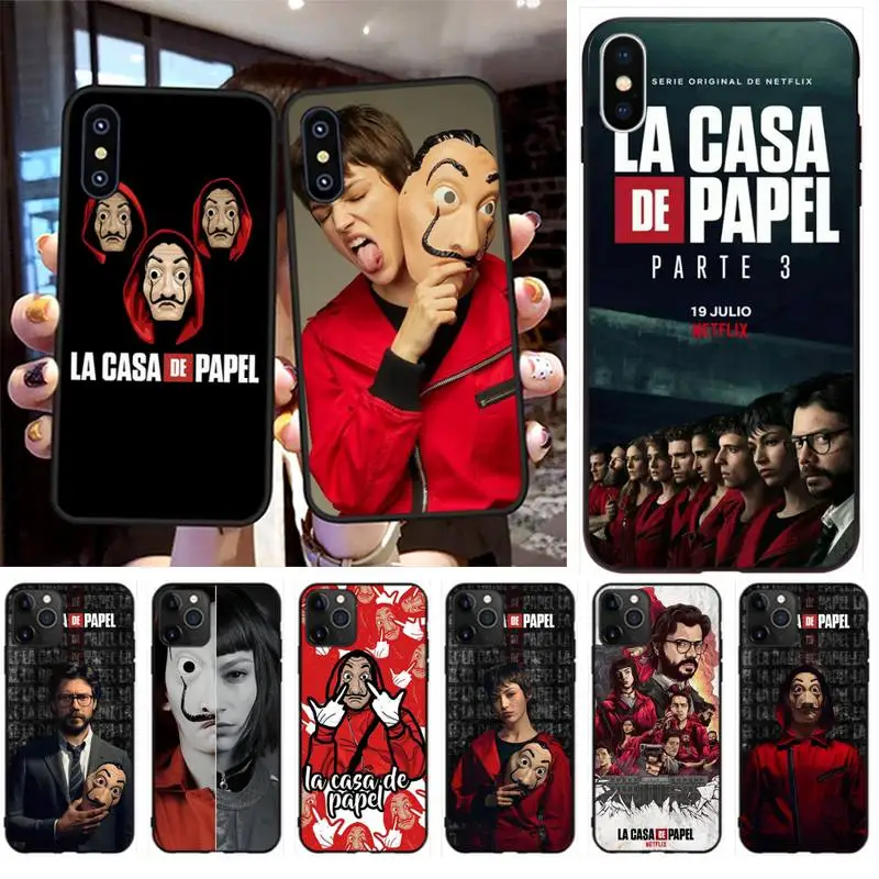 PENGHUWAN casa de papel пользовательские фото мягкий чехол для телефона с изображением