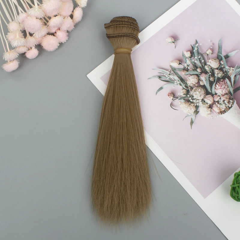 

New Doll Wig Hair 15*100cm Long Fiber BJD SD 1/3 1/4 1/6 Wig Hair For Doll Wigs High-temperature Wire girl Doll Accessories