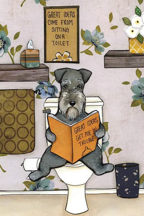 Набор для алмазной вышивки «Собака шнауцера», 5D