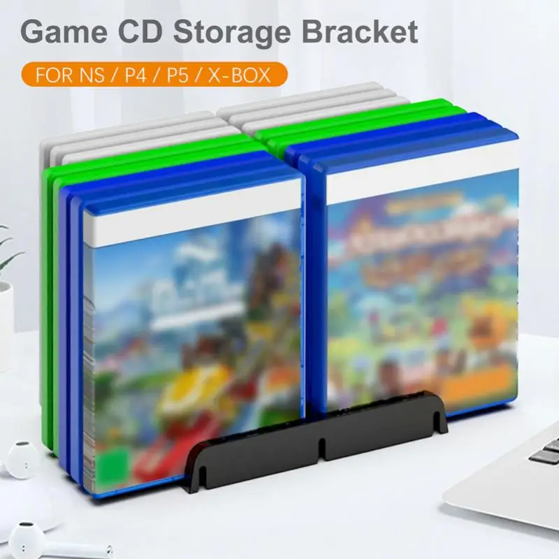 

Game Card Case Storage Holder Bracket Double Layer CD-ROM Discs Display Stand Rack For PS5/Switch/Xbox/Playstation 5 Accessories