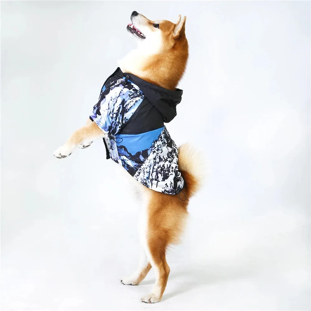 Dog Raincoat Jacket Clothes Windproof Cat Dogs Fashion Waterproof Reflective Pet Clothing Large dog Pets Coat | Дом и сад