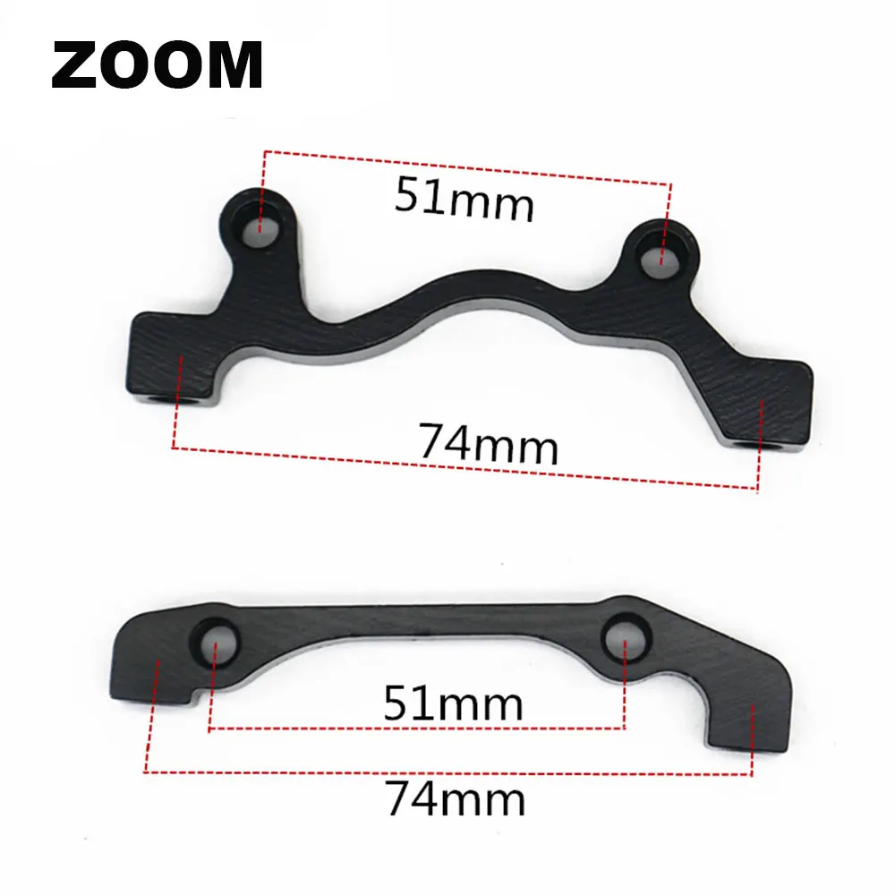 1 pair adapters MTB Road HB-100 MTB Road Line Тяговая гидравлическая Дисковая тормозная штангенциркуль передний и задний дисковый тормоз горного велосипеда E-BIKE дисковый тормоз - Цвет: 1 pair adapters