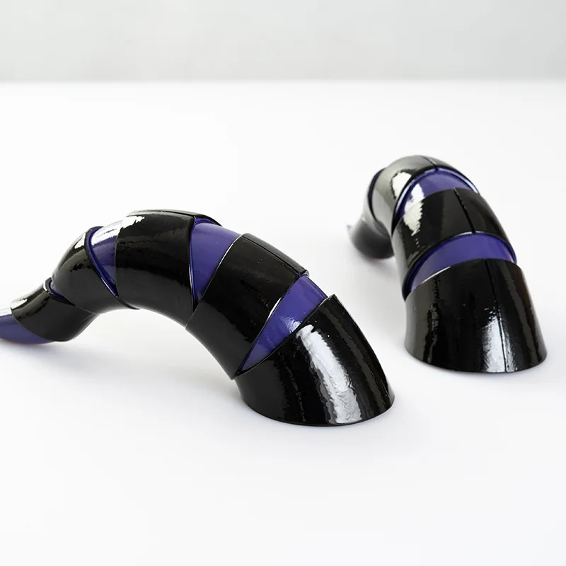 

New MIKU Cosplay Horns Evil Demon Black Blue Horns Hair Clip Hair Pin Cosplay Props Headwear Halloween Costume Accessory Prop