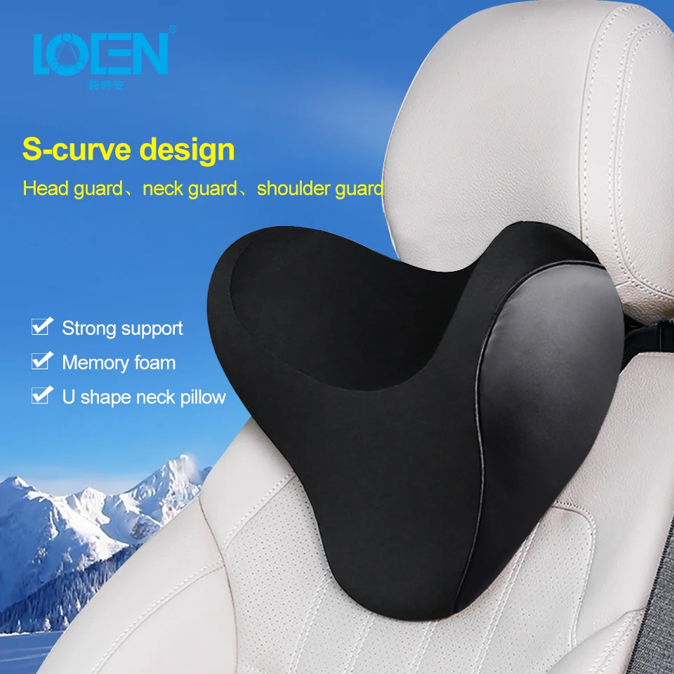 LOEN U shape Memory хлопковая Автомобильная подушка для шеи подголовник Foam ткань
