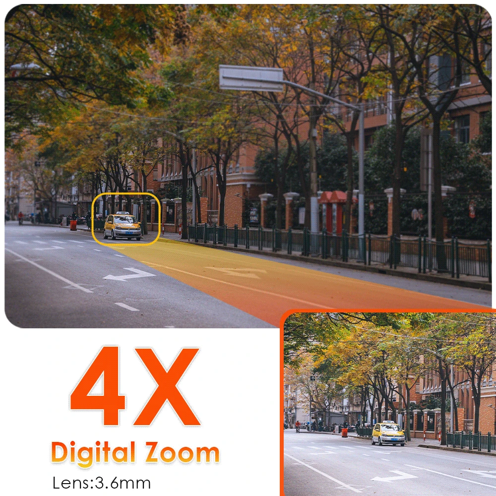 Дешево IP-камера наружная, 1080P, PTZ, 4-кратный зум, ночное видение