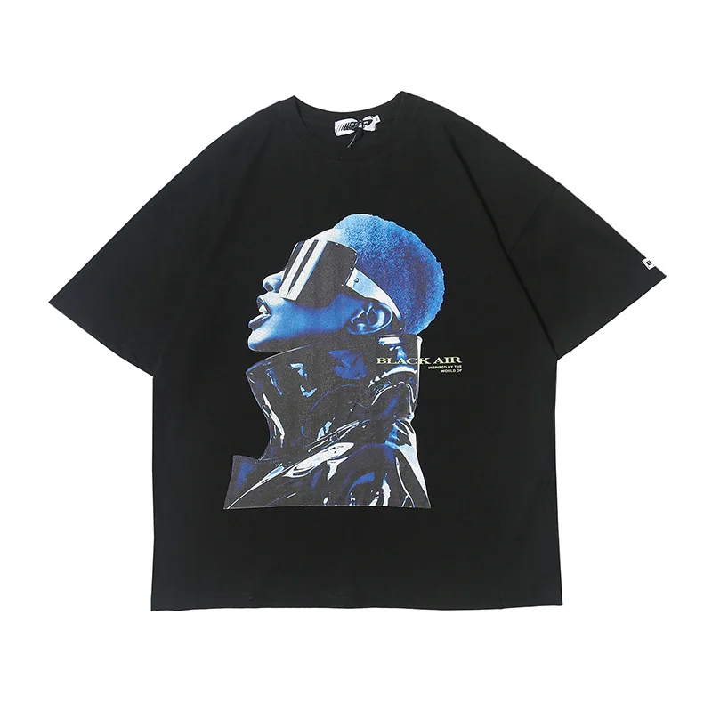 Женская футболка в стиле Харадзюку UNCLEDONJM Volcanic explosion новая с забавным принтом хип