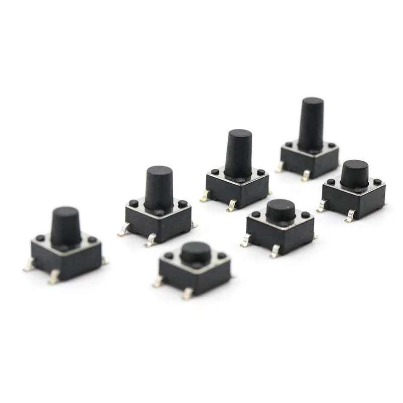 100 шт. SMD переключатель 6*6*4 3 мм 6*6*5 6/7/8/9/10/11/12/13 6x6 4pin тактовый Кнопочный