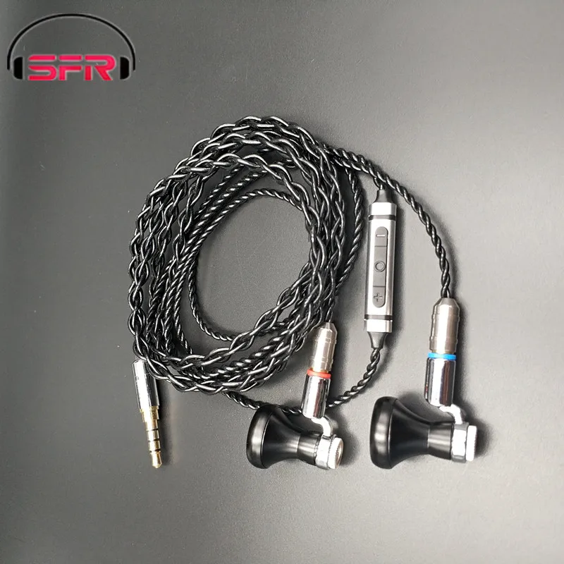 Плоские наушники seper KP120 Hi Fi типа протеиновая диафрагма сменный кабель MMCX для