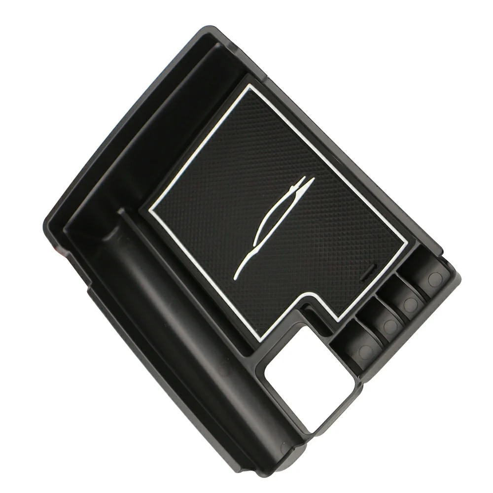 Black With White Mat Zlord центральный хранения паллет подлокотник контейнер коробка для Nissan X-trail, T32 космического аппарата изгой аксессуары - Название цвета: Black With White Mat