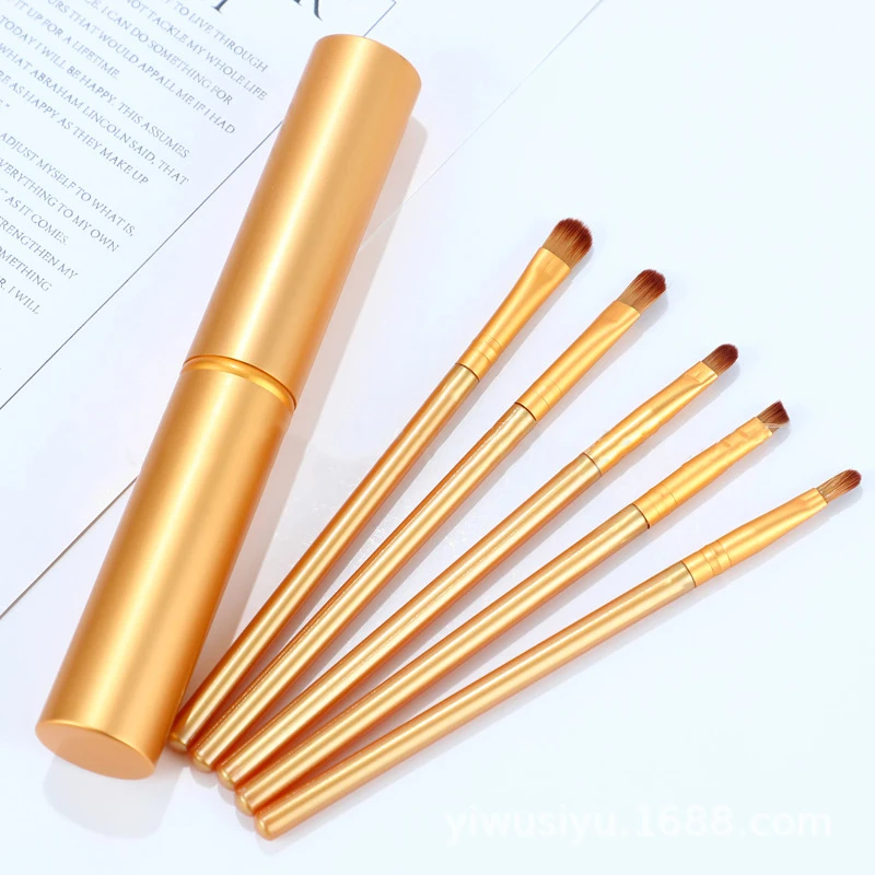 

5pcs God light Thin Eyebrow Brush Eyeliner Brush Synthetic Hair Angled Sharp Fine Eye Liner Brow Brushes Cosmetic Beauty Make Up