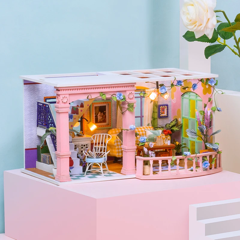 Кукольный домик Robotime Rolife деревянный миниатюрный игрушки ручной работы подарок