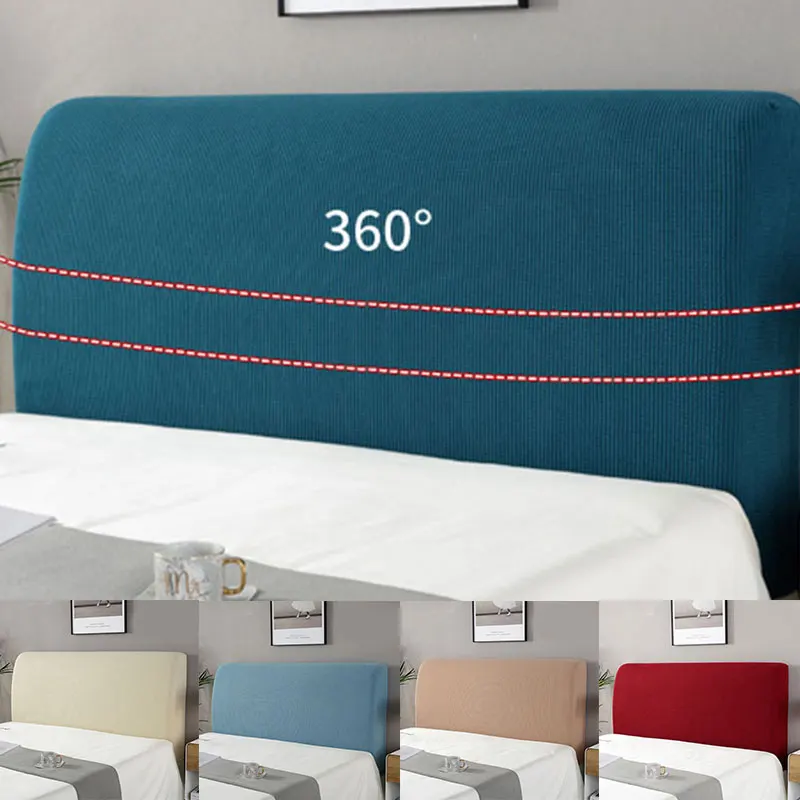 Новинка эластичный чехол для кровати украшение спальни защита спинки однотонный