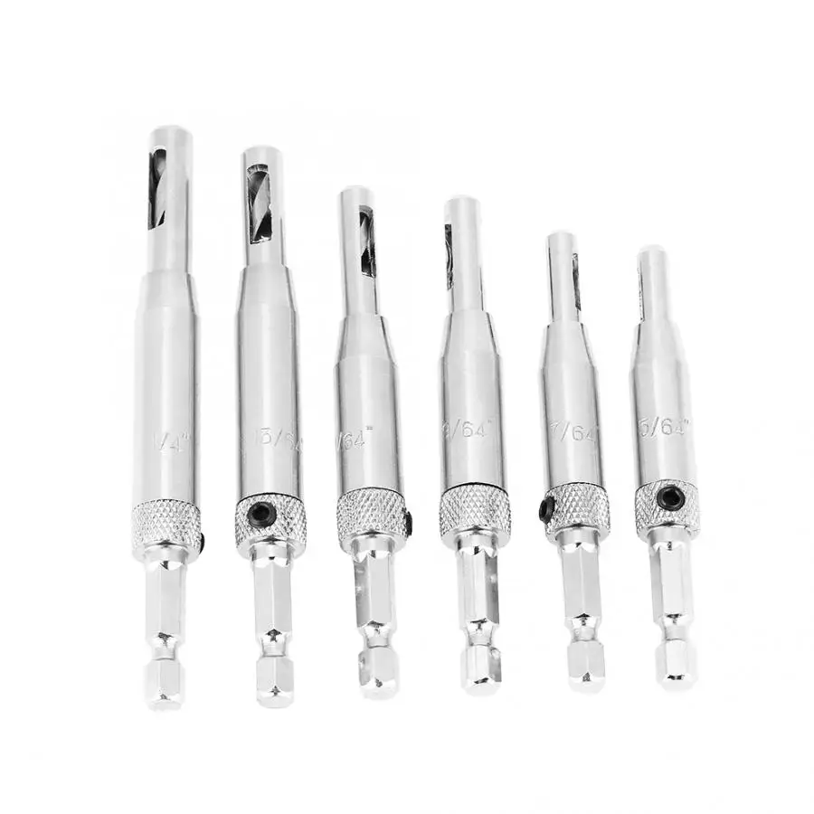 Набор самоцентрирующихся Сверл из быстрорежущей стали для металла 6 шт.|Сверла| |