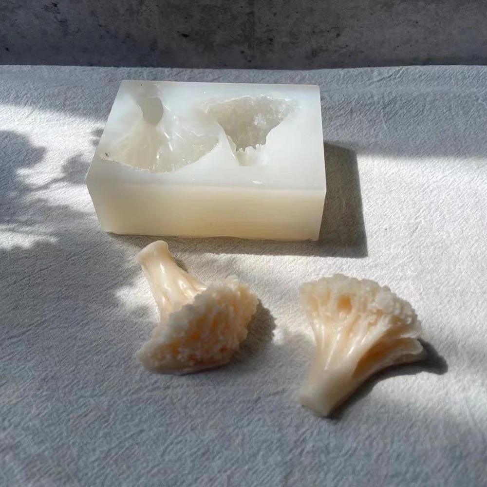

2021 New Simulation Food Broccoli Silicone Mold 3D Three-dimensional Aromatherapy Candle Mold DIY Resin Decoration Mold