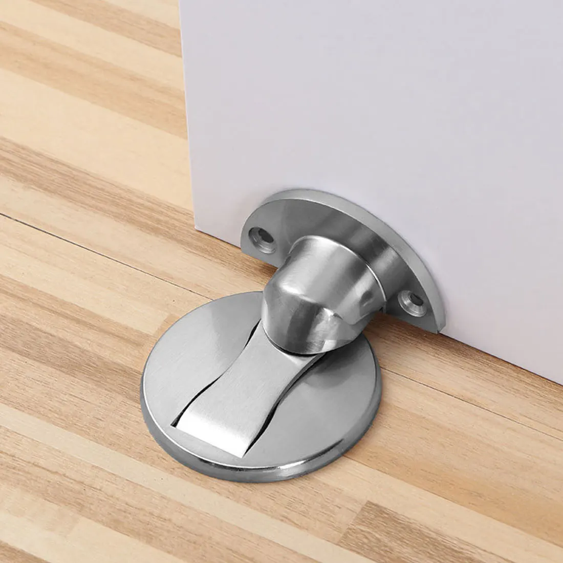 304 Stainless Steel Magnetic Door Stops Stopper for Door Hidden Door Holders Catch Floor Nail-free Doorstop Furniture Hardware betoci door stopper 304 stainless steel magnetic door stop nail free floor door stop hidden stopper for door furniture hardware