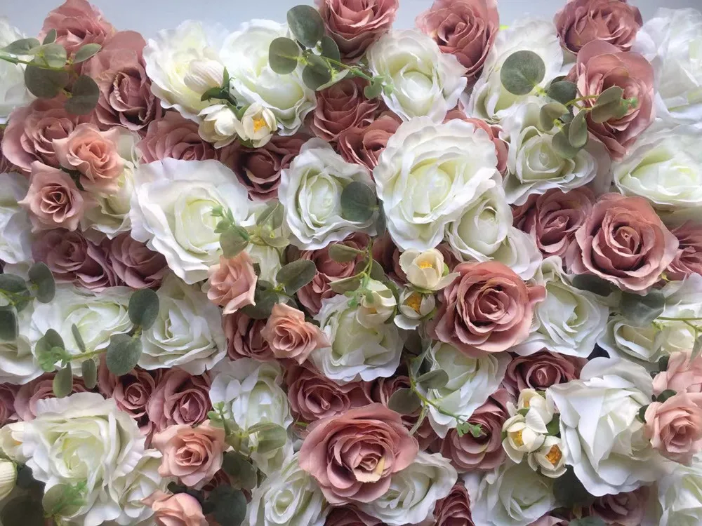 9pcs/lot 3D Artificial flower wall and fake row use Rose new hydrangea for wedding background decoration | Дом и сад