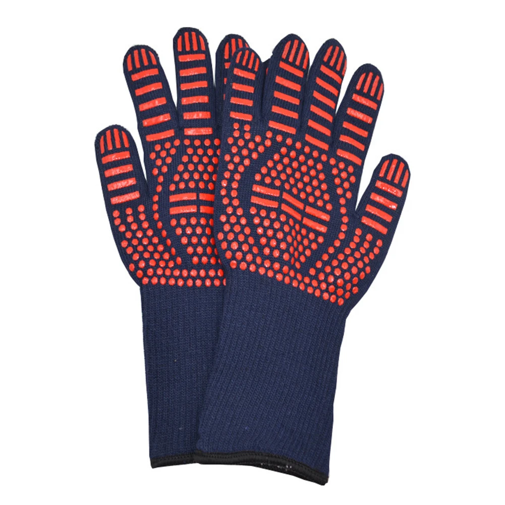 Перчатки для барбекю кухонные противоскользящие огнестойкие митенки духовки