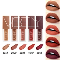 1pc beauty sexy long lasting lip color velvet red brown liquid lipstick matte lip gloss cosmetic for lips make up tslm2