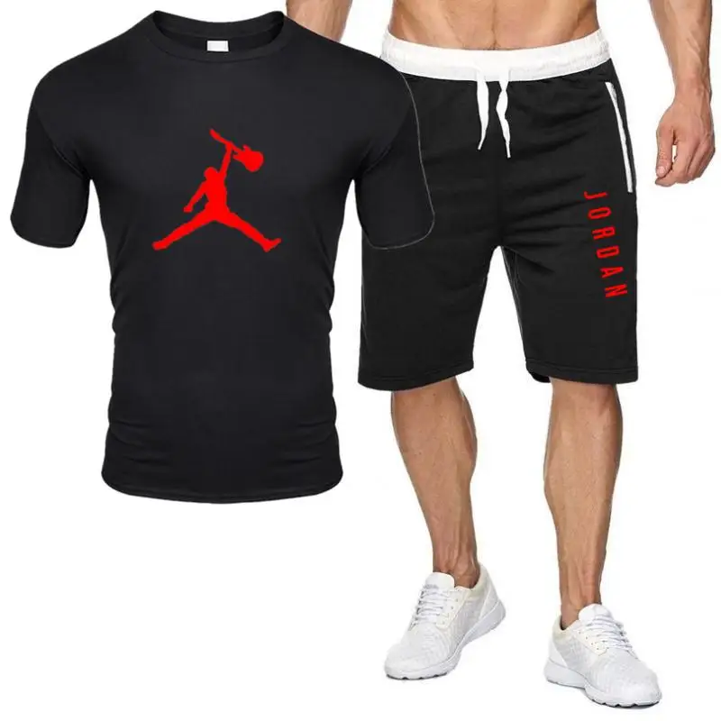 Мужская футболка и шорты jordan 23 комплект из 2 предметов летний короткий спортивный
