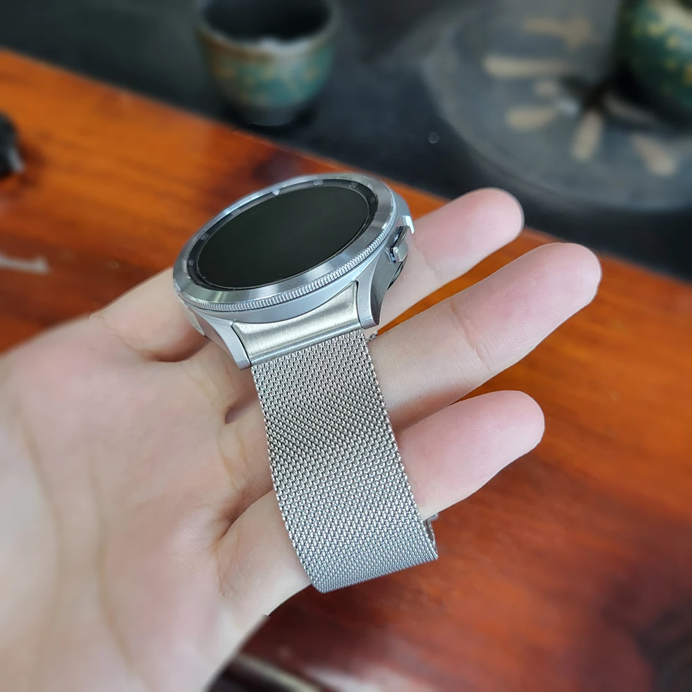 No Gap Curved end Milanese Strap For Samsung Galaxy Watch 4 Classic 46mm 42mm/44mm 40mm Replacement Bracelet Watchbands