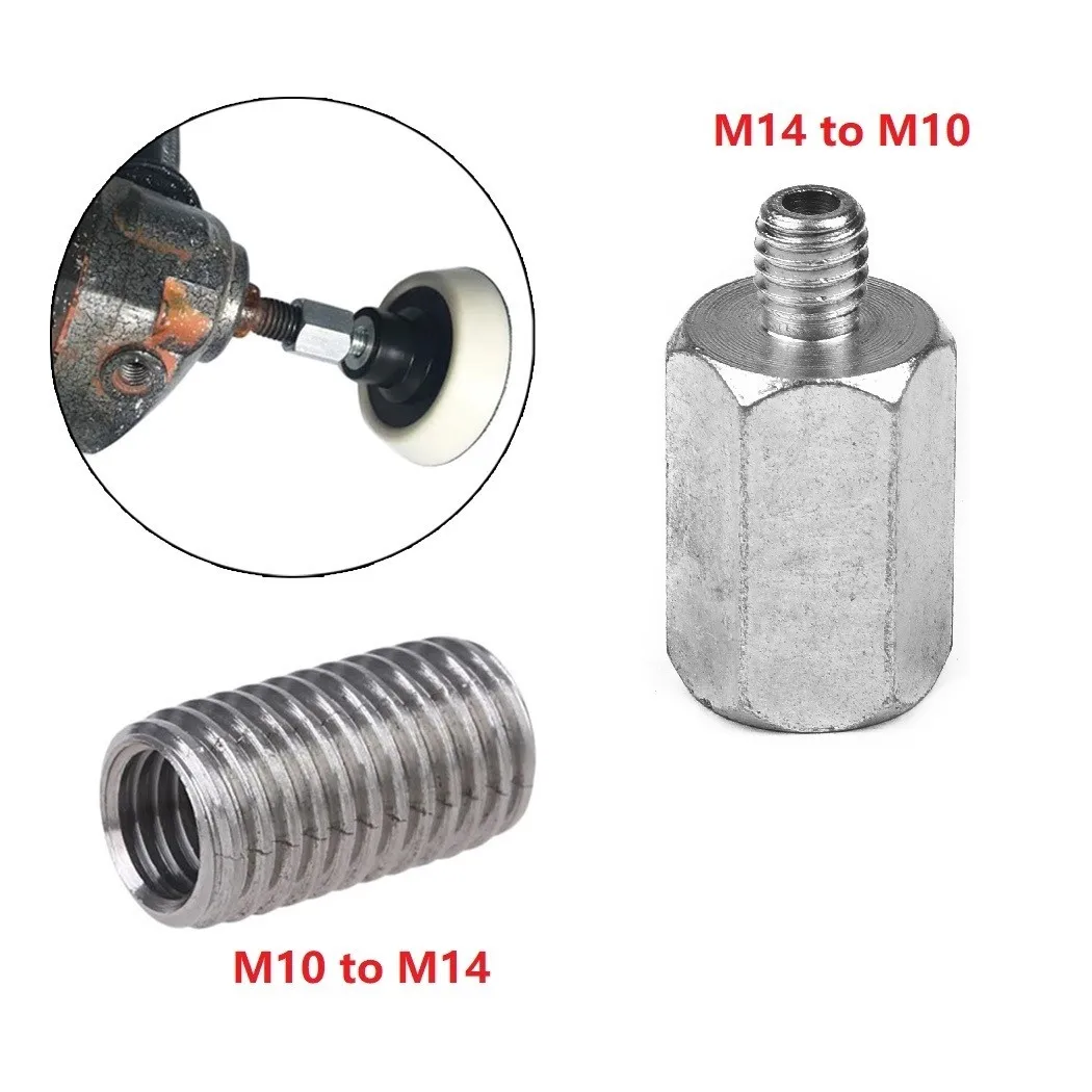 

2PCS M10 M14 Adapter Angle Grinder Polisher Thread Drill Bit Interface Converter Grinder Parts Power Tool Accessories In Stock