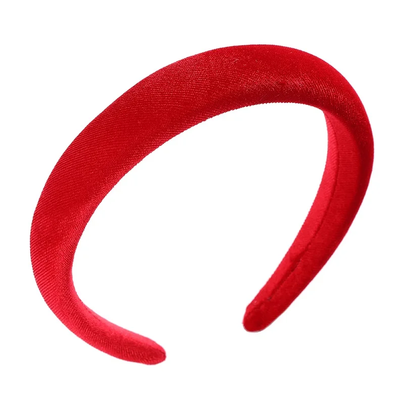 LEVAO Sponge Solid Color Hair Hoop Headband Velvet Headbands For Women Girls Non-slip Hairbands Hair Accessories Thin Edge hair band for ladies