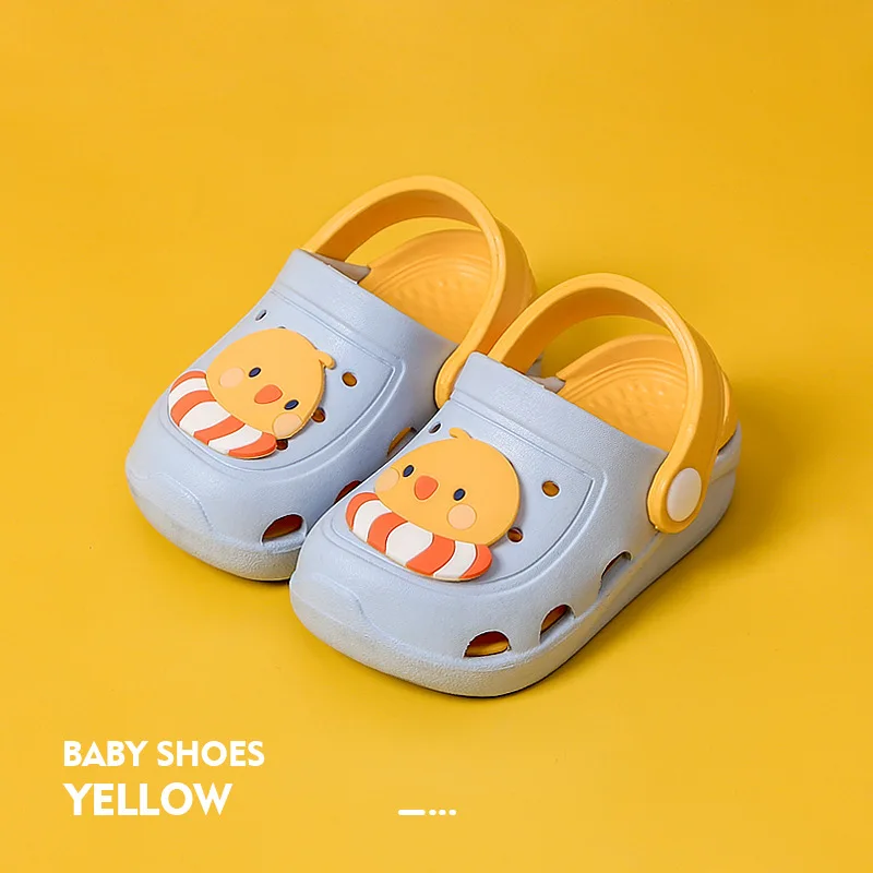 2020 детская обувь с дырками Летние Нескользящие тапочки мягкой подошвой для