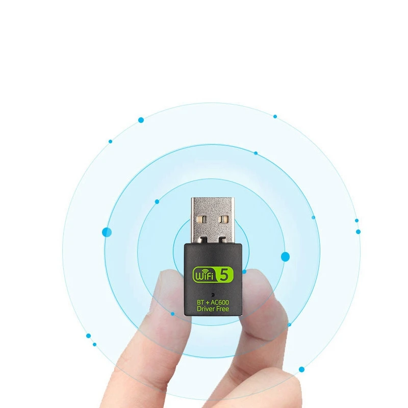 

USB Wifi Adapter 2.4G/5GHz Dual Frequency 600Mbps Bluetooth WIFI Combo USB Wireless Network Card for PC/Laptop
