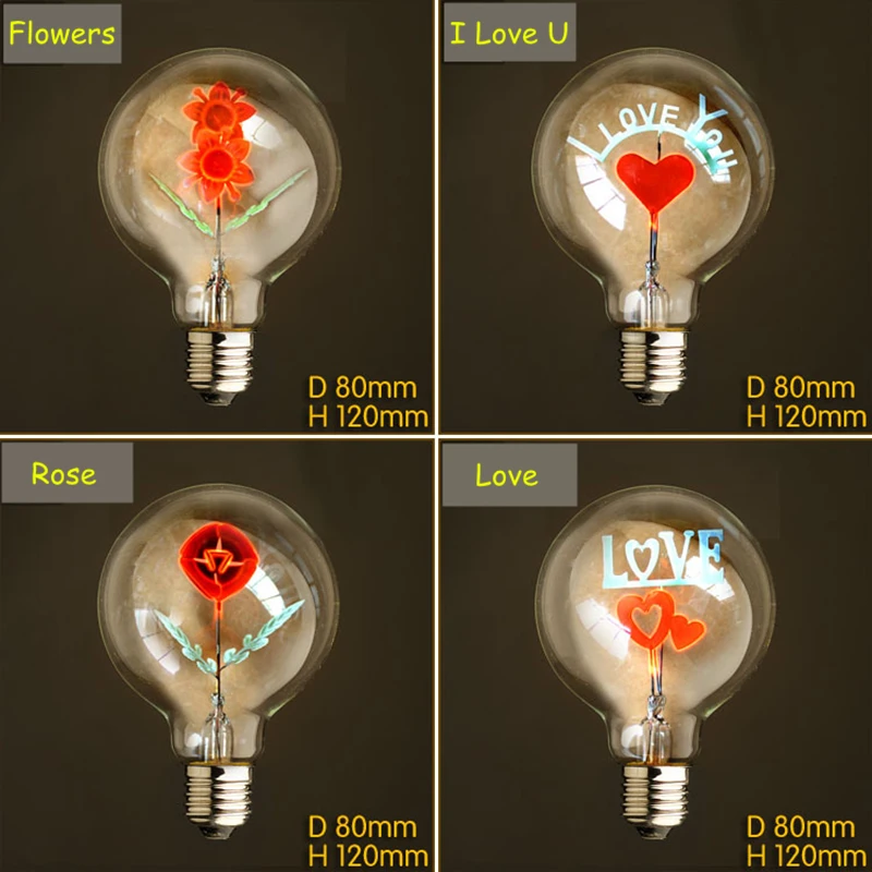 Винтаж Эдисон лампы E27 40W 220V лампа накаливания с кружевом детские носки розового