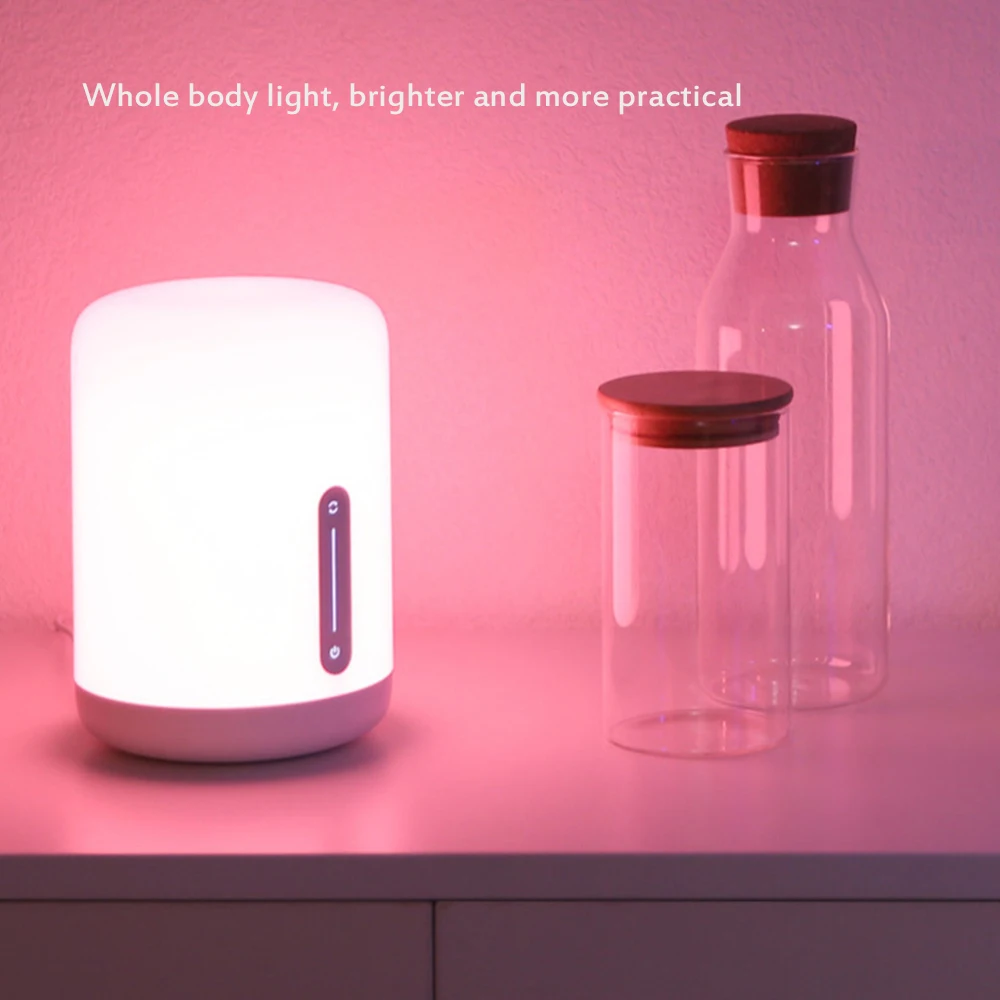 Xiaomi Йи светильник Mijia прикроватная лампа 2 Smart APP Управление сенсорный выключатель версия RGB светодиодный ночной Светильник умный дом xiaomi ночной Светильник