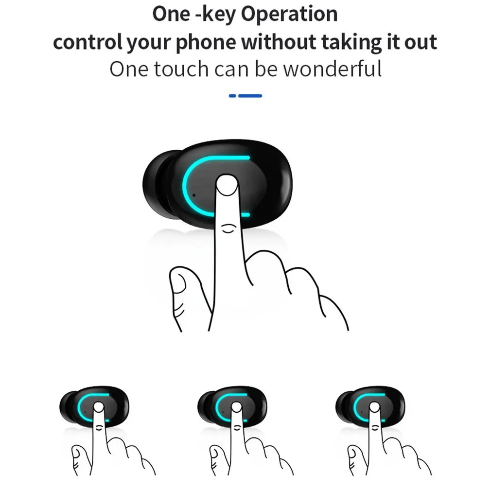 

Q67 TWS Wireless Earbuds 3D Stereo Mini Bluetooth Earphone 5.0 With Dual Mic Sports Waterproof Earphones Auto Pairing Headset