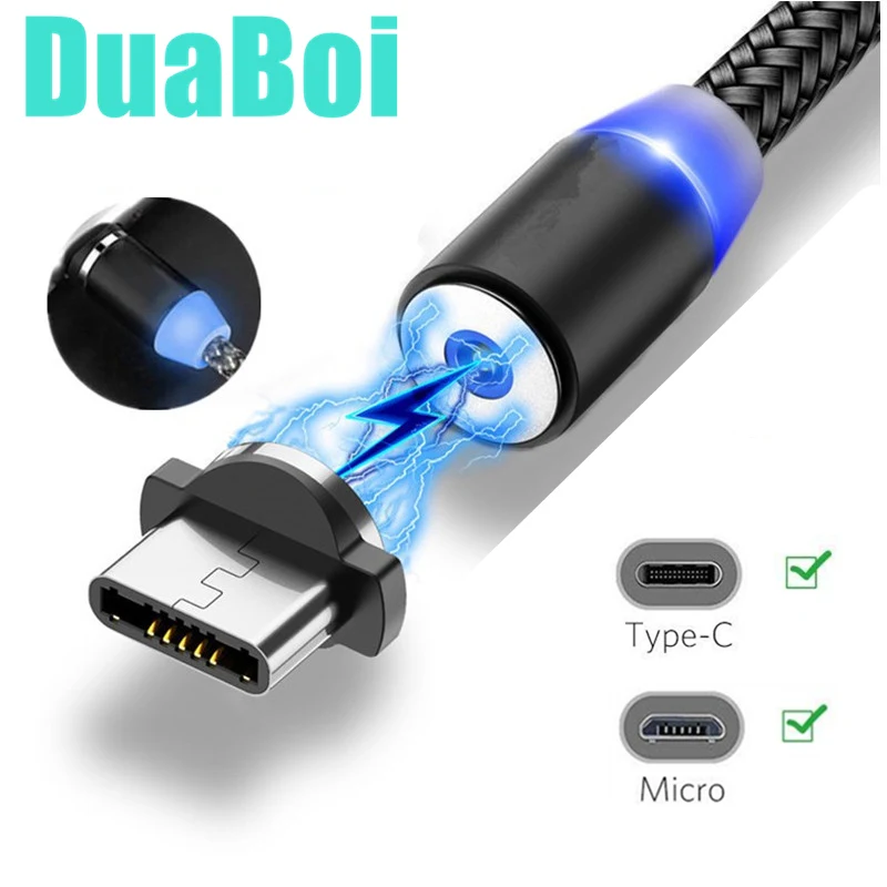 Кабель Micro USB C для быстрой зарядки iPhone 11 Pro длинный Megnetic кабель 1 м/2 м OPPO A11 Reno A K5 A11x K3