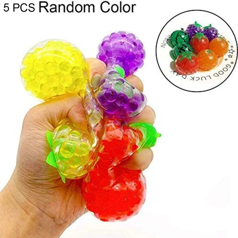

Stress Relief Fruit Decompression Toys Strawberry Squeeze Ball for Decompression